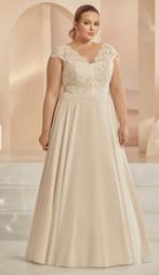 Nieuwe trouwjurk Sabia blush kant flowy rok maat 46 48 44, Ophalen of Verzenden, Nieuw, Wit, Trouwjurk
