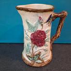 Bebotetde majolica aardewerk kan van Wasmuel, Antiek en Kunst, Ophalen of Verzenden