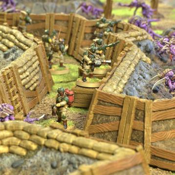 Loopgraven Terreinset – 57-delig voor 40K / Bolt Action  beschikbaar voor biedingen