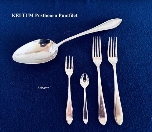 Keltum Posthoorn Puntfilet Verzilverd Los te koop of samen, Antiek en Kunst, Antiek | Bestek, Ophalen