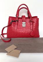 BOTTEGA VENETTA Roma medium rood leren schouder tas bag, Ophalen of Verzenden, Zo goed als nieuw, Rood, Schoudertasje