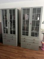 Twee supermooie strakke buffetkasten,ZGAN,220x100x43, Huis en Inrichting, Kasten | Vitrinekasten, Ophalen, 50 tot 100 cm, Zo goed als nieuw