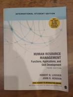 Human resource management 3rd edition, Ophalen of Verzenden, Zo goed als nieuw, Robert N. Lussier, Management
