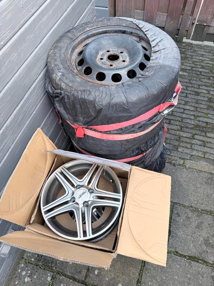 Complete set velgen + 2 LM velgen 50,-, Auto diversen, Autosport-onderdelen, Gebruikt, Ophalen