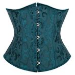 Turquoise korset bustier corset waist trainer dames vrouwen, Verzenden, Overige kleuren, Body of Korset