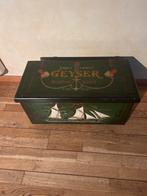 Houten Opbergkist met Decoratie, Tuin en Terras, Gebruikt, 40 cm of meer, Binnen, Ophalen of Verzenden