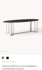 Westwing Luca eettafel, Huis en Inrichting, Tafels | Eettafels, Ophalen, 100 tot 150 cm, Vijf personen of meer, Ovaal