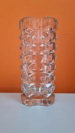 vintage kraak heldere glazen windsor vaas France Luminarc, Overige kleuren, Ophalen of Verzenden, Minder dan 50 cm, Glas