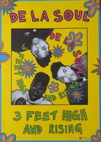 De La Soul poster 60x40 cm 3 Feet High And Rising, Verzenden, Zo goed als nieuw, Poster, Artwork of Schilderij