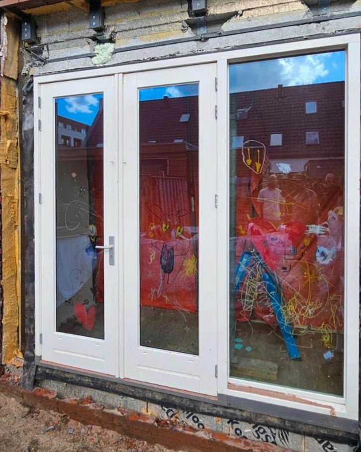 openslaande deuren tuindeuren
Met kozijn + raamkozijn, Doe-het-zelf en Verbouw, Kozijnen en Schuifpuien, Zo goed als nieuw, Deurkozijn