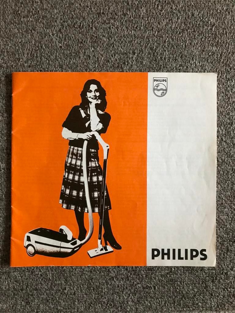 PHILIPS STOFZUIGER HANDLEIDING EN INSTRUCTIEBOEKJE  VINTAGE, Ophalen of Verzenden, Gebruikt