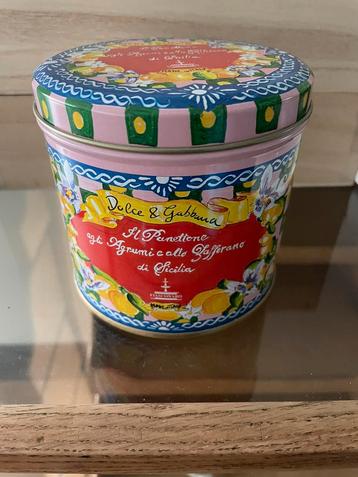 nieuw DOLCE & GABBANA blik opberg trommel citroen citroenen beschikbaar voor biedingen