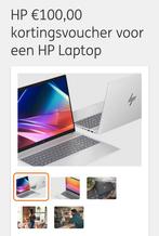 HP €100,00 kortingsvoucher voor een HP Laptop, Tickets en Kaartjes, Kortingen en Cadeaubonnen, Kortingsbon, Overige typen, Eén persoon