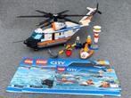 Lego city 60166 zware reddingshelikopter, Ophalen of Verzenden, Gebruikt, Complete set, Lego