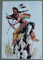 indiaan op paard met pijl en boog, Verzamelen, Ansichtkaarten | Themakaarten, 1960 tot 1980, Ongelopen, Kinderen, Ophalen of Verzenden