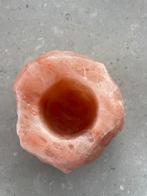 Himalaya Zoutsteen Kandelaar, Overige materialen, Ophalen of Verzenden, Zo goed als nieuw, Crème