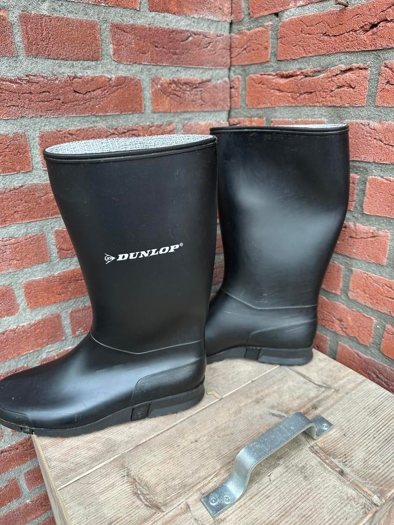 Dunlop laarzen zwart maat 39, Tuin en Terras, Werkkleding, Ophalen, Zo goed als nieuw, Laarzen