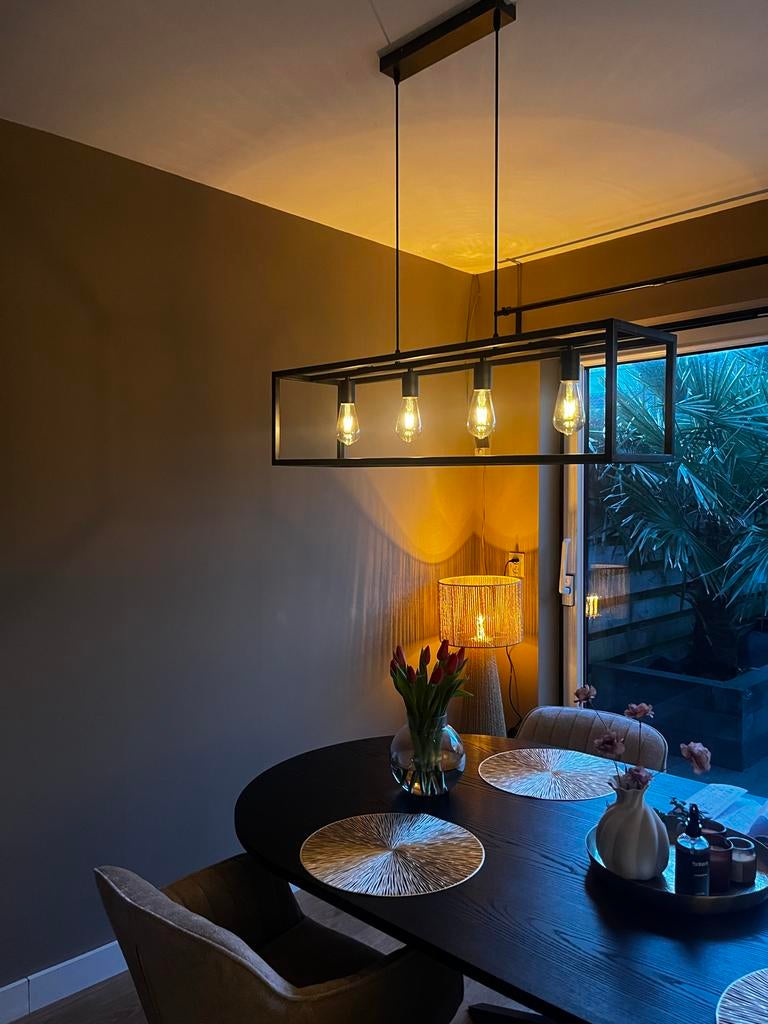 Industriële hanglamp voor boven eettafel, Ophalen, Zo goed als nieuw, Metaal, 75 cm of meer