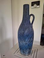 Grote blauwe vintage AmHa keramiek vaas-40 cm hoog!, Blauw, Aardewerk of Porselein, Ophalen of Verzenden, Zo goed als nieuw