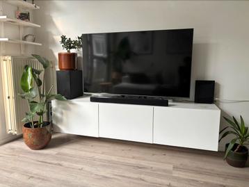 Witte tv-meubel Ikea | Hangend/zwevend
