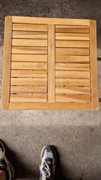 Houten Opklapbaar Bijzettafeltje, 45 tot 60 cm, Gebruikt, Vierkant, Eigentijds