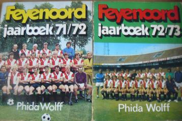 FEYENOORD / Jaarboek 71/72 en 72/73 / Phida Wolff beschikbaar voor biedingen