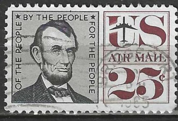 USA 1959/1961 - Yvert 60PA - Abraham Lincoln (ST), Postzegels en Munten, Postzegels | Amerika, Gestempeld, Noord-Amerika, Verzenden
