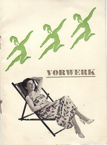 Brochure Vorwerk bijzonder huishoud machine stofzuiger beschikbaar voor biedingen