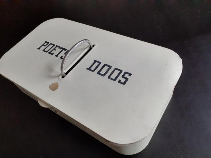 Vintage Brabantia poetsdoos jaren 50 60 wit *eureka*, Verzamelen, Retro, Huis en Inrichting, Ophalen of Verzenden