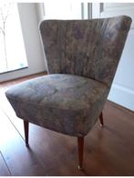 Cocktail stoel fauteuil stoeltje pastel tinten  @DOC61, Ophalen, Hout, Retro vintage jaren '50 '60, Minder dan 75 cm