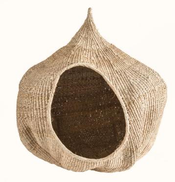 Boho Ibiza eco katten/honden/spullen mand - palmblad - riet beschikbaar voor biedingen