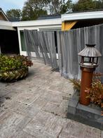 Gratis vitrage grijs, Huis en Inrichting, 200 cm of meer, Ophalen of Verzenden, Zo goed als nieuw, 200 cm of meer