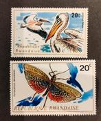 Rwanda 1712003 vogel vlinder, Verzenden, Postfris, Dier of Natuur