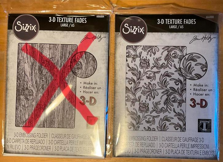 Tim Holtz Sizzix Grote A5 embossingfolders, Hobby en Vrije tijd, Kaarten | Zelf maken, Nieuw, Overige thema's, Ophalen of Verzenden