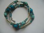 VINTAGE ARMBAND MET TURQUOISE 3 IN 1, Verzenden, Overige materialen, Armband