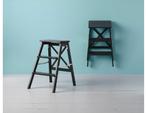 ikea bevkam zwart opstap bijzet tafel kruk huishoudtrap trap, Ophalen, Nieuw, Hout