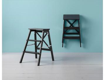 ikea bevkam zwart opstap kruk beschikbaar voor biedingen
