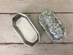 Vintage Franse geëmailleerde lunchbox met inzet bakje, Antiek en Kunst, Ophalen of Verzenden