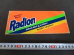 sticker RADION Verwijdert Vuil en Geur !, Verzamelen, Ophalen, Zo goed als nieuw