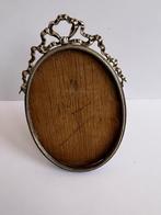 Ovaal Hollands zilveren fotolijstje met strik zilver antiek, Ophalen of Verzenden, Zilver