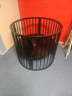 Baby box zwart, in hoogte verstelbaar, Kinderen en Baby's, Boxen, Ophalen, Gebruikt, Rond, In hoogte verstelbaar