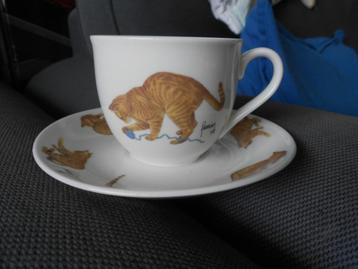 Joris  kop en schotel van Franciens katten beschikbaar voor biedingen