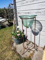 PLANTENSTANDAARD MET GROTE GLAZEN STOLPVAAS, Ophalen, Gebruikt