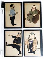 Militaire Karikaturen Bekende tekenaars 1900-1945  .MN, Verzamelen, Gelopen, 1920 tot 1940, Verzenden