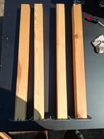 Houten vierkanten poten 5x5 cm 72cm  lang duraline, Ophalen of Verzenden, Zo goed als nieuw, Rechthoekig, 50 tot 100 cm