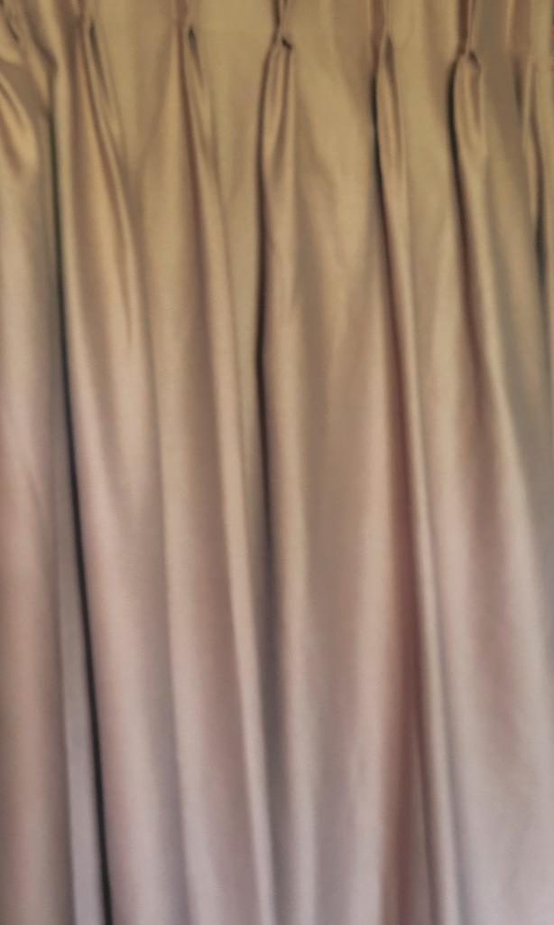 HEMA Gordijn, Huis en Inrichting, Stoffering | Gordijnen en Lamellen, Gebruikt, 150 tot 200 cm, 50 tot 100 cm, Wit, Bruin, Ophalen of Verzenden