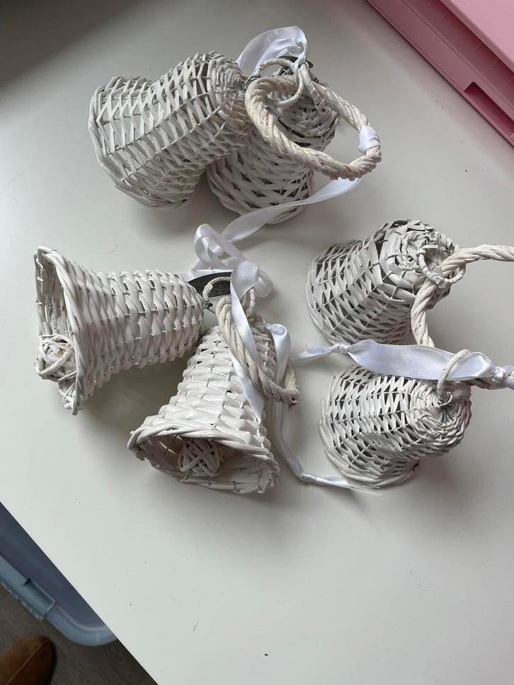 Rieten klokjes, Diversen, Kerst, Zo goed als nieuw, Ophalen of Verzenden