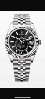 Rolex Sky-Dweller Jubileum 2024 Full Set Zwart Sky dweller, Staal, Polshorloge, Ophalen of Verzenden, Zo goed als nieuw