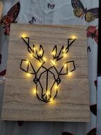 lichtgevende houten lijst rendier schilderij, Diversen, Ophalen of Verzenden, Zo goed als nieuw