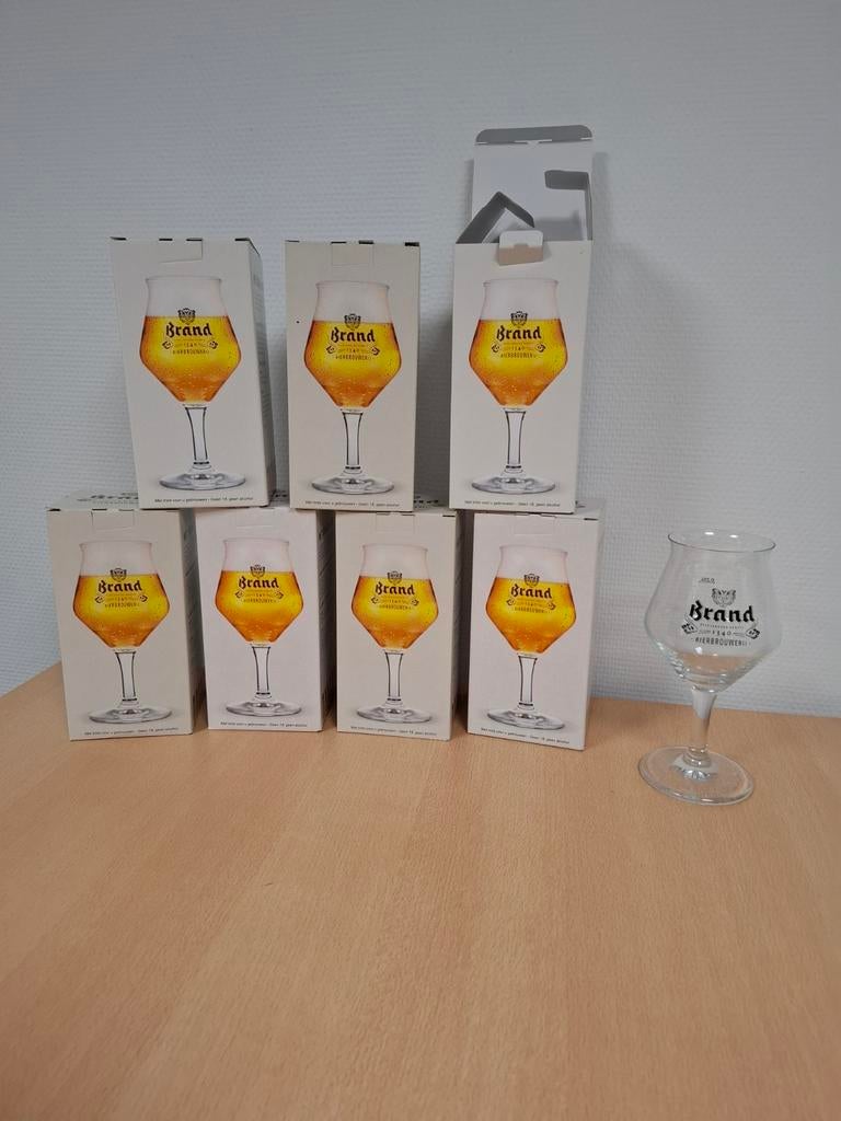 Brand Bier Glazen - 7 stuks, Verzamelen, Ophalen, Nieuw, Glas of Glazen, Brand